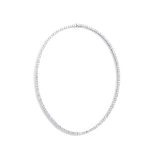 SİLVER 3 MM İTALYAN İTHAL MOZANİT L SU YOLU KOLYE
